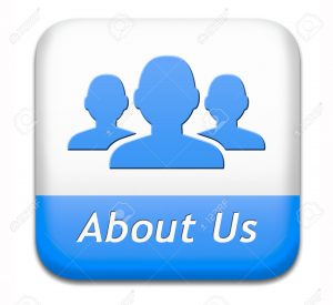 About us button our business or working team members icon
